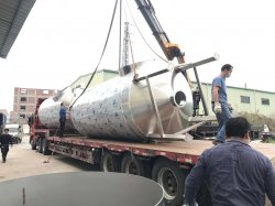 304不銹鋼噴淋塔以及UV光解等設備發貨杭州